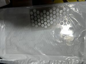 LARGE AND SMALL HONEYCOMB hexagon airbrush stencils reusable CLEAR   11” and 6”