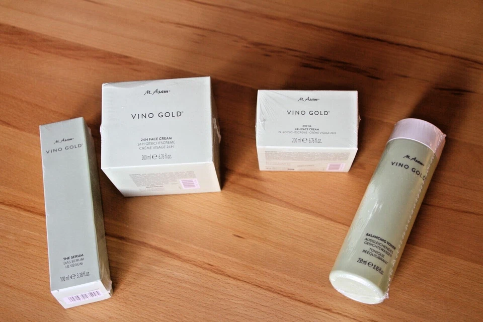 M.Asam  VINO GOLD          4-teiliges Gesichtspflege-Set      - NEU - - Bild 1 von 1