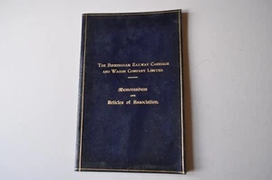 Die Birmingham Railway Wagen & Wagen Co Memorandum & Artikel von Assn 1915 - Bild 1 von 3