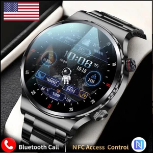 New Smart Watch Men Waterproof Smartwatch Bluetooth for iPhone Android Samsung A - Picture 1 of 20