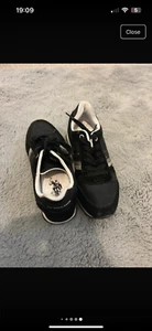 Black polo Assasin trainers size 3 1/2 - Picture 1 of 6