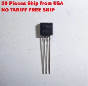 10 Pieces BC517 Darlington Transistors NPN DAR 30V 1A - Picture 1 of 3