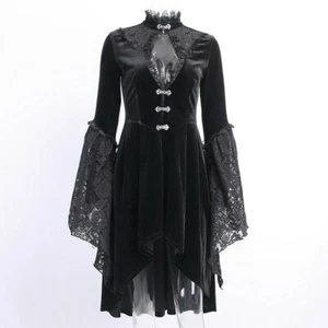 Women Gothic Dress Retro Punk Lolita Victorian Palace Princess Costume New - Picture 1 of 14