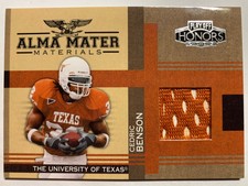 CEDRIC BENSON 2005 Texas Longhorns Stamped Maroon "LIMITED EDITION 1 of 100" RC