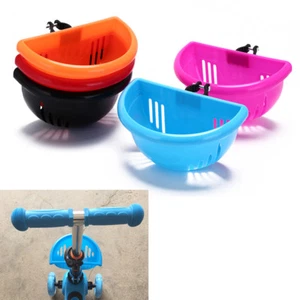 children's bike basket plastic bicycle bag kids scooter handle bar basket S_yk - Picture 1 of 12