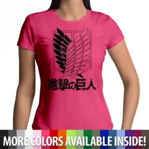 Juniors Women T-Shirt Custom Attack on Titan Survey Recon Corps Scouting Legion - Picture 1 of 36
