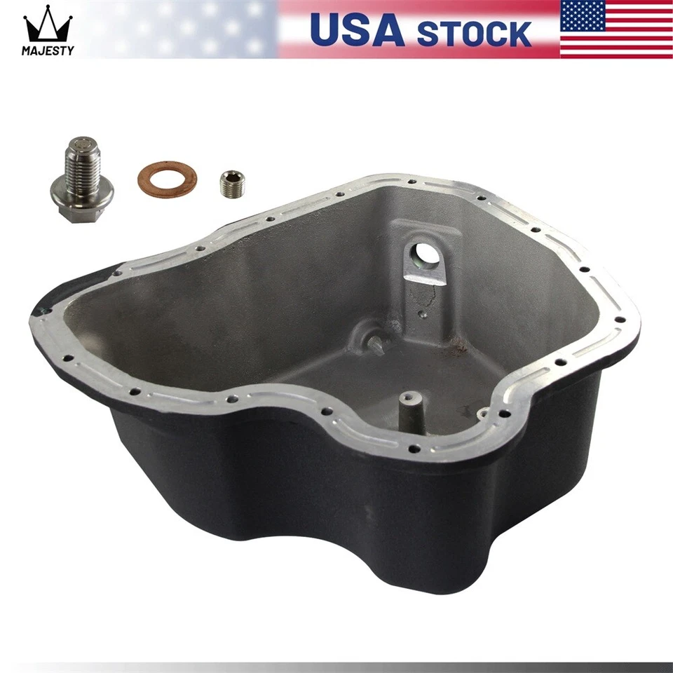 High Capacity Cast Oil Pan For GM 6.6L LB7 LLY LBZ LMM Duramax Diesel 01-10 BK Foto 1 de 4