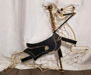 Vintage 1980s Signed Curtis Jere Carousel Horse Metal Wall Sculpture - Picture 1 of 19
