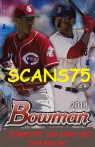 Juego completo de 100 cartas Bowman 2018 Ohtani RC - Imagen 1 de 1