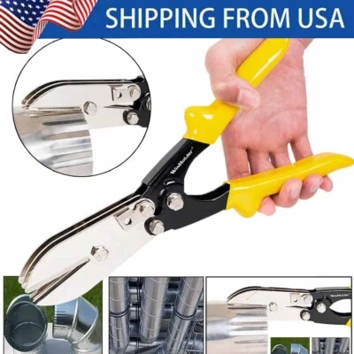 5 Blade Crimper Pliers For Stove Pipe Duct HVAC Gutter Sheet Metal Crimping Tool - Image 1 of 4