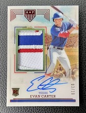 2023 Panini Chronicles Evan Carter Americas Past RPA On Card Auto /10 Rookie 🔥