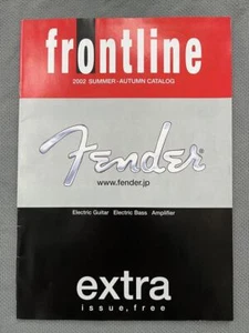 2002 Fender “frontline” Japan Catalog Vintage 57 pages Rare From JAPAN - Picture 1 of 10