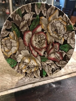 Vintage Antique Floral Flower English Myott Bermuda Dessert Salad Luncheon Plate