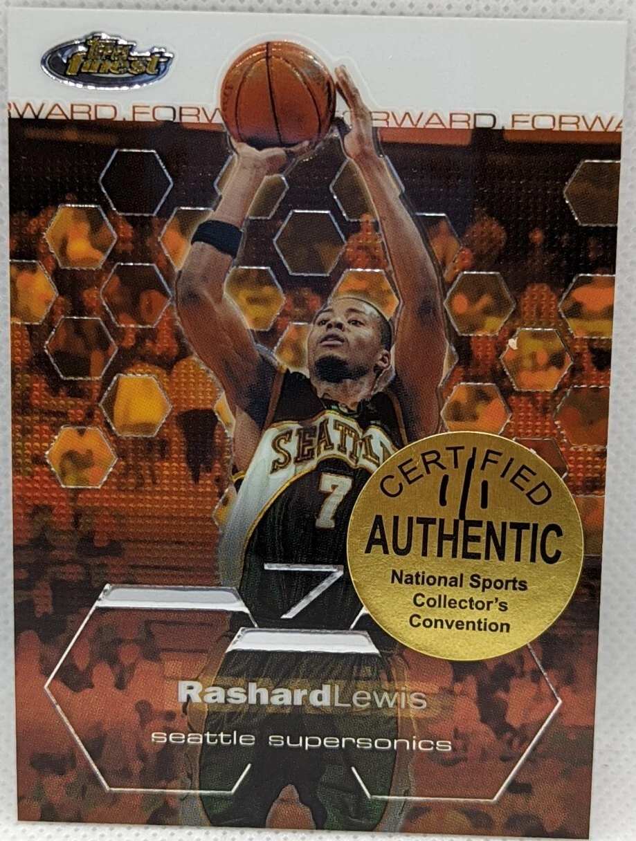 RASHARD LEWIS 2002-03 Topps Finest National Sports Convention NSCC SP 1/1 Sonics
