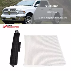 Cabin Air Filter & Filter Access Door For 09-19 Dodge Ram 1500 2500 3500 - Foto 1 di 7