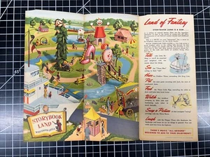 Vintage 1950er Bilderbuch Land Wisconsin Dells Broschüre Pinocchio Aschenputtel Zirkus - Bild 1 von 9