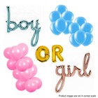 BABY SHOWER BALLOON SET-boy OR girl Alphabet Balloon + 2 x 12pack Latex Balloons