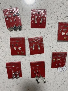 LOT of 20 pr Christmas Earrings Brand New See Pics - Picture 1 of 9