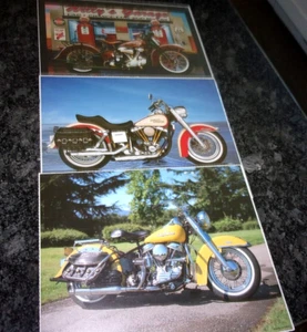 1993 impact images HARLEY DAVIDSON MOTORCYCLES PHOTOS - SET OF 3 - 10" x 8" - Picture 1 of 5