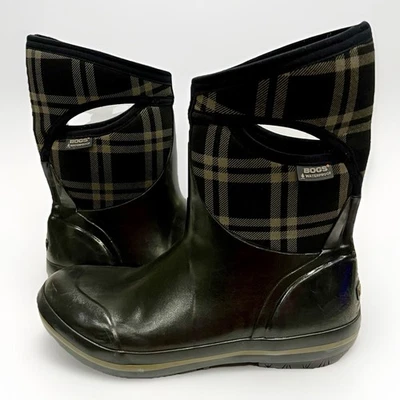 Bogs Plimsoll Botas NeoTech a Cuadros Impermeables Media Pantorrilla Para Mujer’s 10 Negras Invierno Foto 1 de 4
