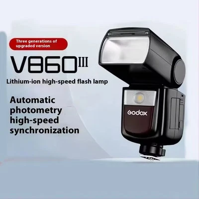 GODOX V860III 2.4G 1/8000S  E-TTL II HSS Flash Light For Canon Nikon Sony Fuji - Image 1 of 4