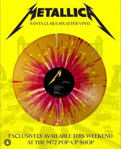 METALLICA SANTA CLARA CALIFORNIA SPLATTER VINYL POP UP SHOP SAN JOSE RECORD 2025 - Picture 1 of 1