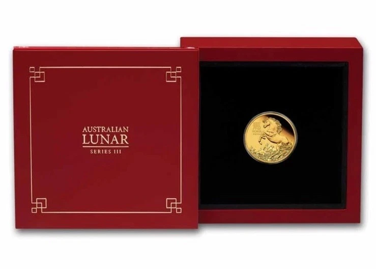🇺🇸2026 Australia 1/10 oz Gold Lunar Horse Proof (w/Box & COA) - Image 1 of 4