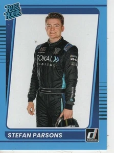 Stefan Parsons 2022 Panini Donruss Racing #41 Carolina Blue Rated Rookie Sports - Picture 1 of 12