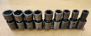 MAC Tools SVUP96TR - 1/2" Drive 9 Pc SAE Shallow Universal Impact Socket Set - Picture 1 of 8