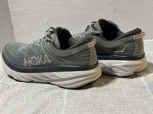 Hoka One One (Size 11.5) Mens Bondi 7 1110518 WDDS Gray Running Shoes Sneakers - Picture 1 of 21