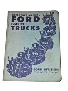 1952 FORD TRUCKS F-SERIES OPERATORS MANUL ORIGINAL - Picture 1 of 2