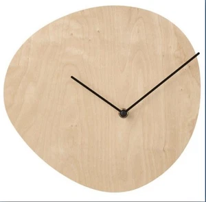 RARE Ikea SNAJDARE Wood Wall Clock Modern Freeform Design Discontinued New Boxed - Picture 1 of 2