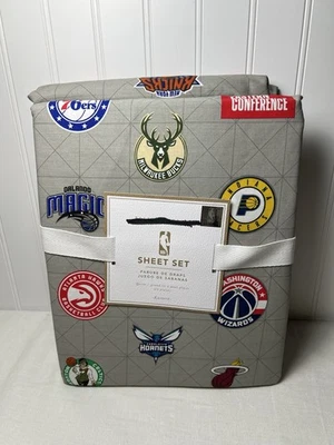 Pottery Barn Teen NBA Eastern Conference Queen Sheet Set - Image 1 of 4