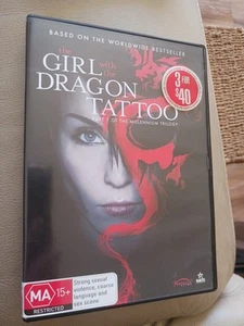 The Girl with the Dragon Tattoo DVD 2009 : Michael Nyqvist Region 4 Fast Post - Picture 1 of 3