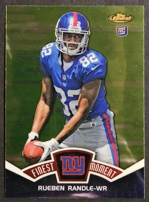 2012 Topps Finest Finest Moment Rueben Randle RC LSU Tigers New York Giants - Image 1 of 2