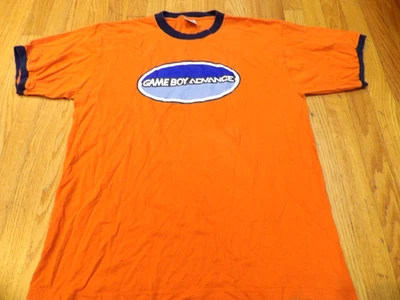 CAMISETA VINTAGE NINTENDO GAMEBOY ADVANCE NARANJA TIMBRE TALLA L videojuego Foto 1 de 4