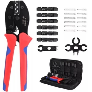 Solar PV Panel Cable Crimping Tool Kit 2.5-6mm² Connectors Wire Crimper Pliers - Picture 1 of 12