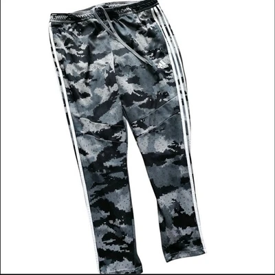 Pantalones de Entrenamiento Adidas Tiro Para Hombre Talla L Negro/Gris Camuflaje Tobillo Cremallera 36 Cintura Foto 1 de 4
