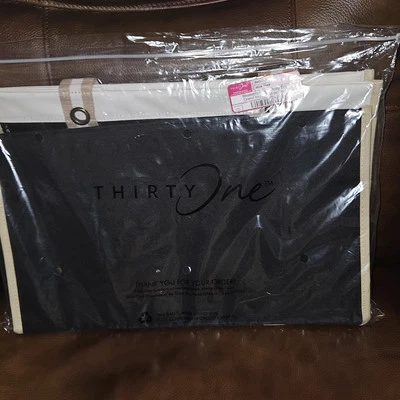 THIRTYONE Thirty One 31 Gifts Wearable LARGE UTILITY TOTE Black NEW - Image 1 of 3