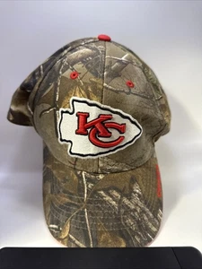 Kansas City Chiefs Camo Hat Cap Adult Strapback NFL Team Apparel Adjustable Men - Picture 1 of 7