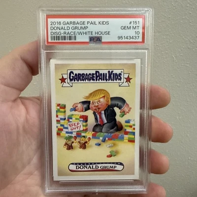 2017 GPK DisgRace To The White House Donald Grump PSA 10 TRUMP MEXICO KEEP OUT - Image 1 of 2