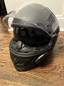 BILT Techno 2.0 Sena Bluetooth Helmet Matte Black Small S Built In Visor - Bild 1 von 10