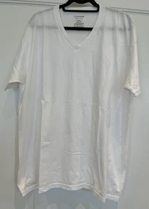 3er Pack - Nordstrom V-Neck Kurzarm Supima Cotton Herren T-Shirt weiß XL - Bild 1 von 7