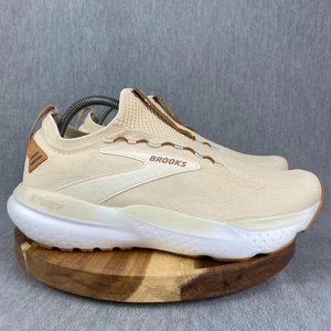 Brooks Glycerin StealthFit 21 Shoes Womens Size 10.5 Beige Sneakers Athletic - Picture 1 of 10