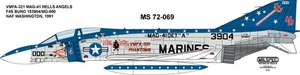 CAM DECALS (AKA) MILSPEC, MS 72-069, 1/48 SCALE, VMFA-321 HELLS ANGELS, F-4S - Bild 1 von 4