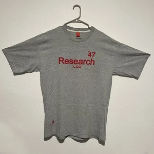 2000s Lifted Research Group LRG Shirt Herren 2XL Grau Kurzarm Push Trees 47 - Bild 1 von 5