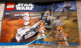 LEGO STAR WARS 7913 Clone Trooper Battle Pack Instruction Manual Only