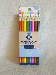 Watercolor Pencils 8 Pieces Artskills Crafters Closet Water Color Pencils - Picture 1 of 3