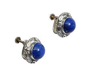 Pendientes Georg Jensen Plata y Lapislázuli 39 b Vintage - Imagen 1 de 5