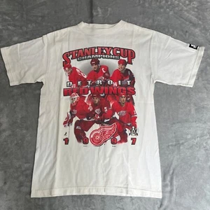 Starter Detroit Red Wings T-Shirt 1997 Stanley Cup Champions XL Vintage NHL USA - Bild 1 von 8